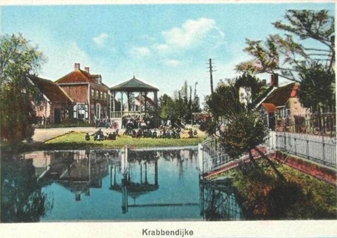 Prentbriefkaart Krabbendijke uit 1920