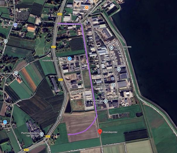 Zanddijk ontsluiting Olzendepolder