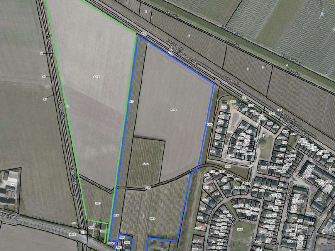 Kaart westkant Krabbendijke